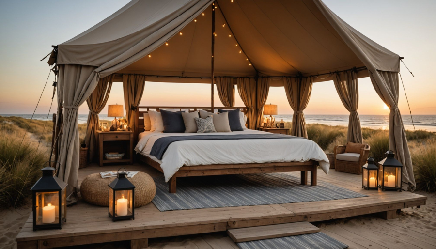 Glamping an der atlantikküste: luxus und natur in perfekter harmonie